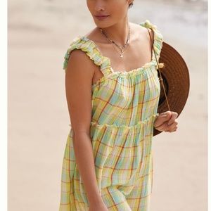 Anthropologie Ruffled Baby Doll Dress Large. New With Tags